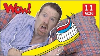 Brush your Teeth Song for Kids + MORE Stories from Steve and Maggie | Free Speaking Wow English TV