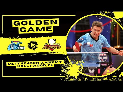 MATCH HIGHLIGHTS: GOLDEN GAME | Chicago Wind vs Bay Area Blasters | MLTT Week 7 (Hollywood, FL)