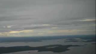 Landing at Kallax airport, Luleå, Sweden.