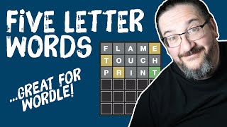 Five Letter Words GREAT For Wordle #wordle