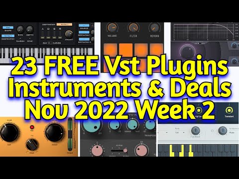 23 New FREE VST Plugins, Vst Instruments, Sample Packs & Black Friday Deals - November 2022 Week 2