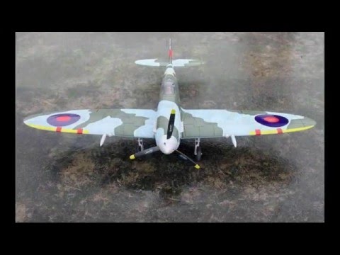 Supermarine Spitfire RC Model Aircraft. Dynam 1200mm Wingspan RC Warbird Airplane PNP