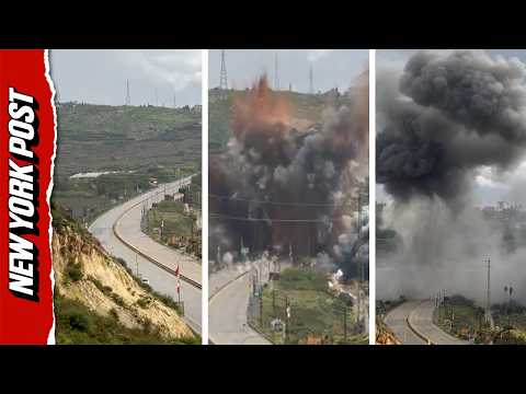 Israeli Airstrike OBLITERATES Qasmiya Bridge In Lebanon