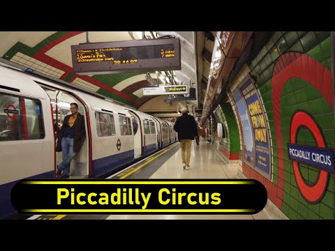 Tube Station Piccadilly Circus - London 🇬🇧 - Walkthrough 🚶