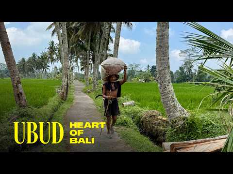 Heart of Bali - Ubud, Indonesia, Walking Tour 4K 60FPS
