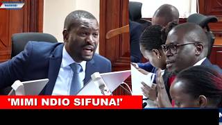 DRAMA!! Watch how Sifuna silenced Sakaja in front of senate Committee after selling Nairobi to Ruto🔥