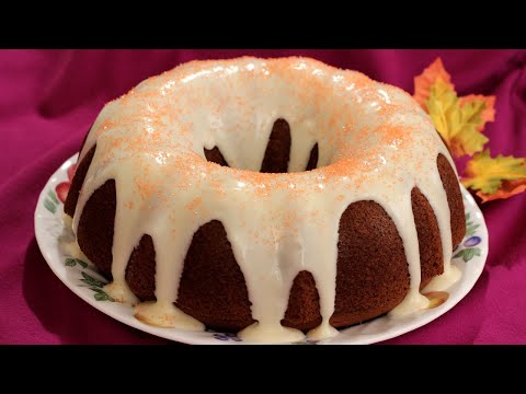 Watch Video: Pumpkin Bundt Cake with Cream Cheese Frosting Recipe - Amy Lynn's Kitchen