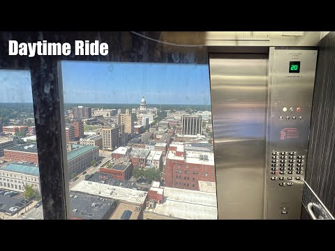 Day Ride on the Glass Otis Elevators at the Wyndham in Springfield, IL