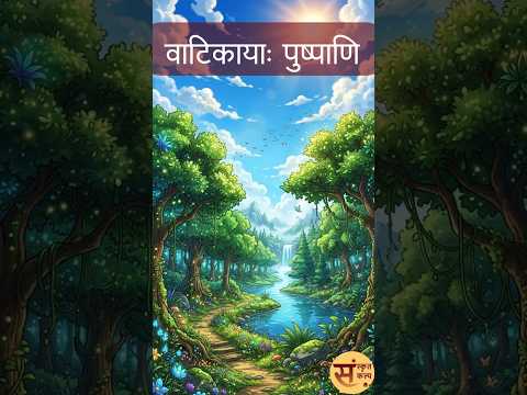 वाटिकायाः पुष्पाणि | Flowers of the garden | बगीचे के फूल | #sanskritkalp | #learnsanskrit