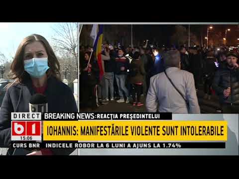 REACTIA PRESEDINTELUI IOHANNIS: MANIFESTARILE VIOLENTE SUNT INTOLERABILE_Stiri B1_30 martie 2021