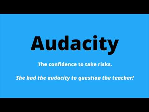 Learn English Vocabulary - Audacity