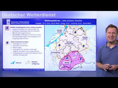 15.07.2023 Unwetterinformation - Deutscher Wetterdienst (DWD)