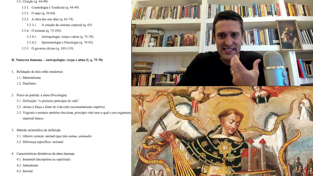Natureza humana: aula do meu CURSO A Filosofia de TOMÁS DE AQUINO na Suma Teológica