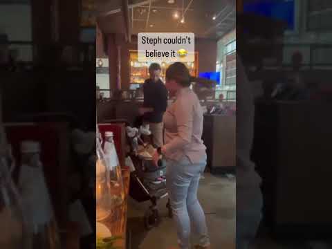 Steph Curry had to stop when he saw a bunny in a stroller 🐰😂 (via @alex.thegreat100/IG)