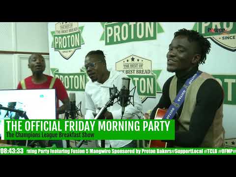 Fusion 5 Mangwiro performs their popular hits unplugged on The Official Friday Morning Party