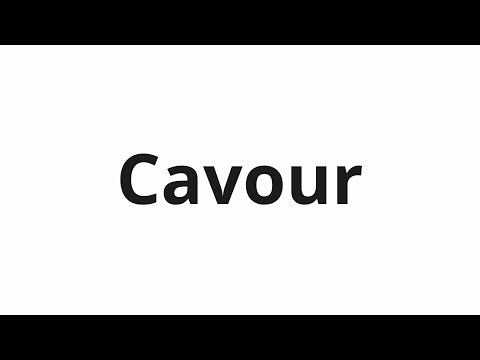 How to pronounce Cavour