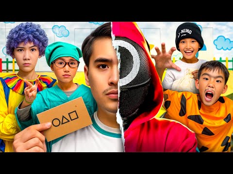 ИГРА В КАЛЬМАРА БҮРТҮРЛІ АДАМДАРМЕН😱🎬(комедия өте кулкүлі мини фильм🤣🤣🤣)