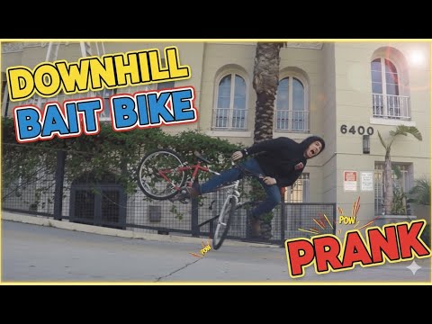 Downhill Bait bike Prank