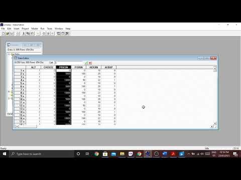 Nlogit - Import data (.csv) and run Discrete choice modelling