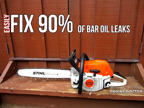 Fix 90% Of Stihl Chainsaw Bar Oil Leaks With This Simple Repair!
