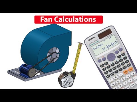 Fan & motor CALCULATIONS, Pulley size, RPM, air flow rate cfm hvac rtu Video