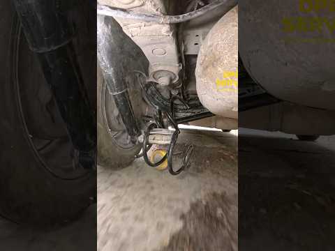 coil spring breakage while the vehicle is moving (pre-broken) #shorts