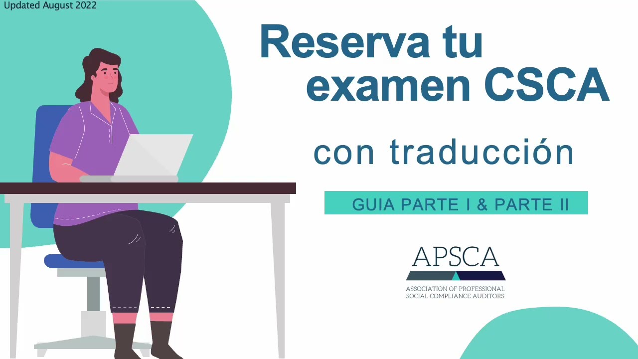 Reserva tu examen CSCA con traduccion 