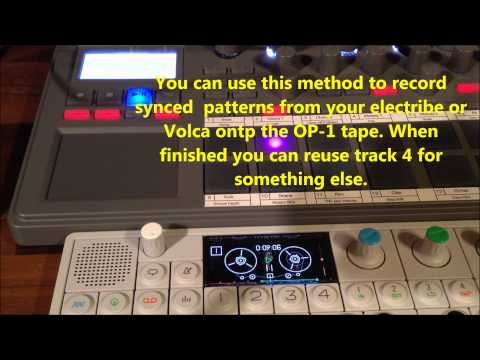 How to sync without midi Korg electribe, Volca or Monotribe to Teenage Engineering OP-1