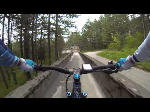 Trebevic - '84 Sarajevo Winter Olympics bobsleigh track bike run
