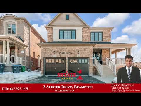 2 Alister Drive, Brampton-VIRTUAL TOUR