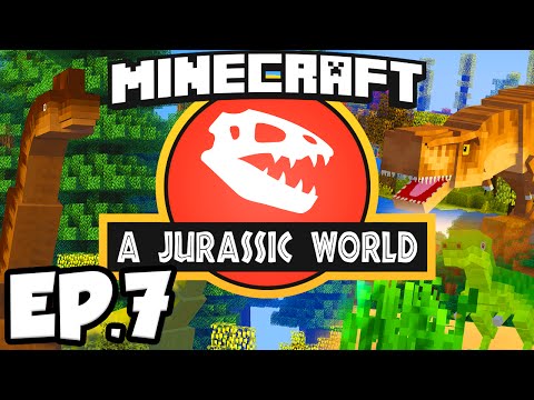 Jurassic World: Minecraft Modded Survival Ep.7 - WE HAVE ENERGY!!! (Rexxit Modpack)