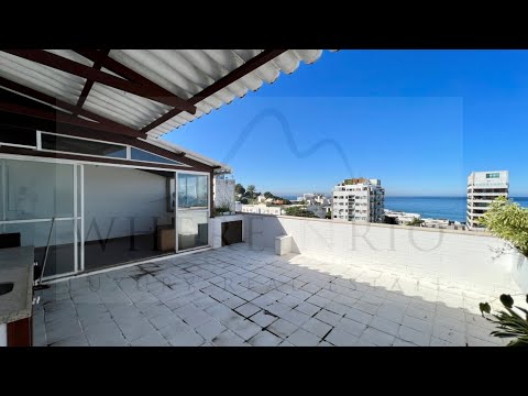 W04.588 - Cobertura duplex com vista mar para reforma no Arpoador