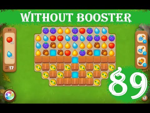 Gardenscapes Level 89 - [17 moves] [2023] [HD] solution of Level 89 Gardenscapes [No Boosters]