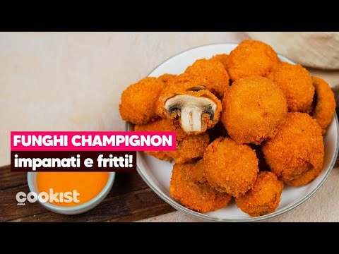 Funghi champignon impanati e fritti: come preparare un contorno ancora più delizioso!