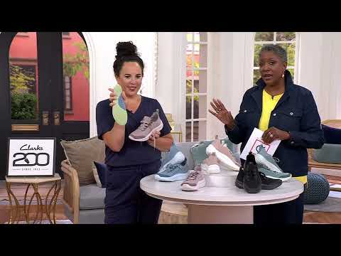 Clarks Cloudsteppers Solevana Lace-Up Sneakers on QVC