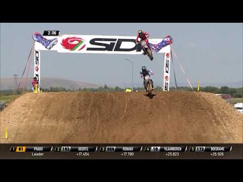 Renaux vs Geerts + Renaux fall - MX2 Race 1 - MXGP of Turkey 2019