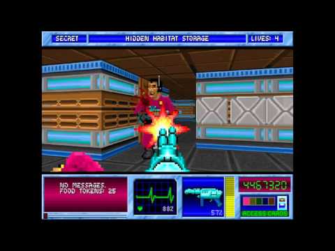 Blake Stone Aliens of Gold HD - E4M0 Hidden Habitat Storage - Veteran - All Secrets