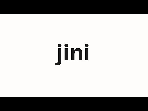 How to pronounce jini | 지니 (Genie in Korean)