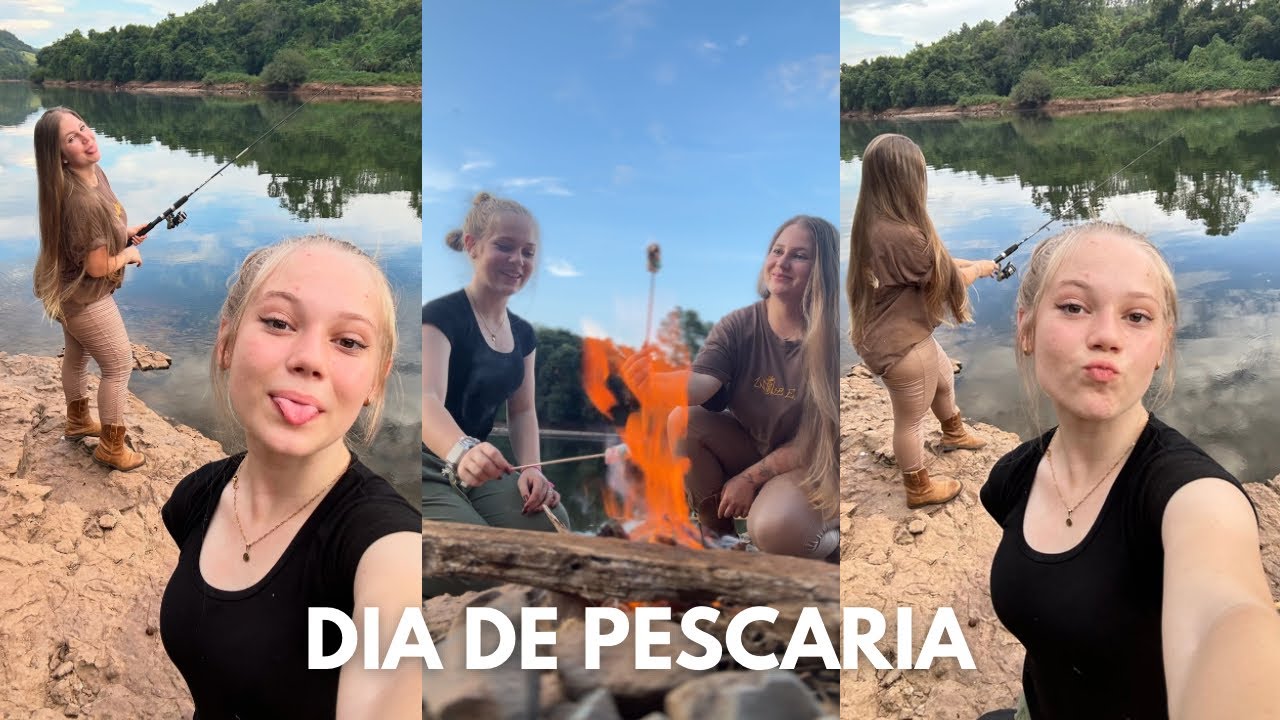 PESCARIA "BRUTA" MÃE E FILHA no Rio do Peixe + Colheita de Pitayas na Chácara!