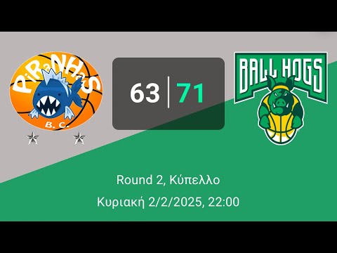 Pinanhas 63-71 Ball Hogs  - (Round2-Cup-02/02/2025)