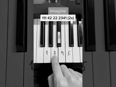 Imagine - John Lennon - simple piano tutorial