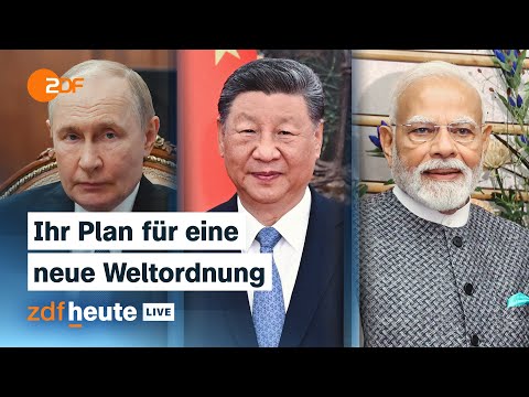 SCO-Gipfel in China: Wie sich Putin, Xi und Modi gegen den Westen formieren | ZDFheute live