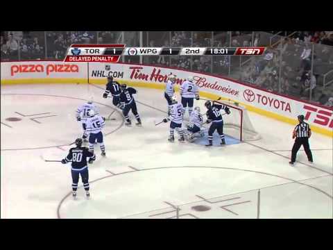 Winnipeg Jets vs Toronto Maple Leafs Highlights 2/7/12