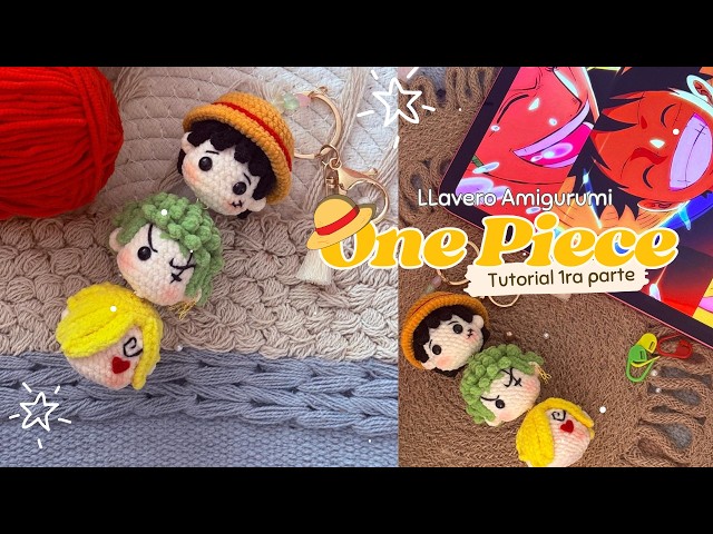 Vídeo relacionado con Alppihym Juego de colgante de llavero de anime, accesorios de cosplay perfectos y regalos para fanáticos del anime, incluye sombrero de paja de Luffy, ideal para hombres y niños, llavero y más