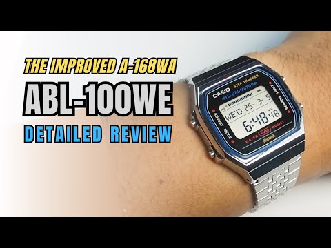 Casio Improved A168 Design with Step Tracker & Bluetooth? ABL-100 Review, Best Classic Digital 2024
