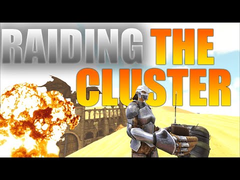 RAIDING THE ENTIRE CLUSTER ON WIPE DAY - ARK PVP