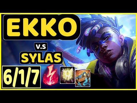 HY0G4 (EKKO) vs SYLAS - 6/1/7 KDA JUNGLE CHALLENGER GAMEPLAY - BR