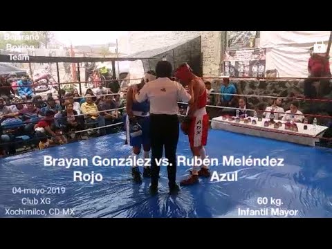 Brayan González (Rojo) vs. Rubén Meléndez (Azul). Club XG. 04-mayo-2019