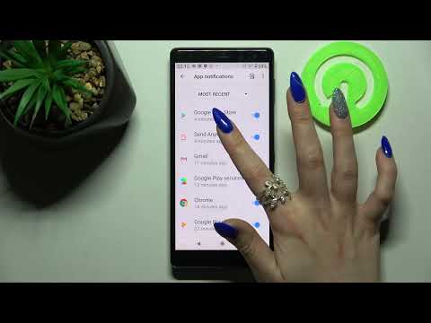 How to Turn On / Turn Off App Notifications on SONY Xperia XZ2 // Managing Notifications