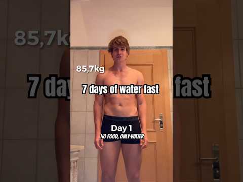 7 Days Water fast (no food, only water) #waterfasting #waterfast #diet #sports